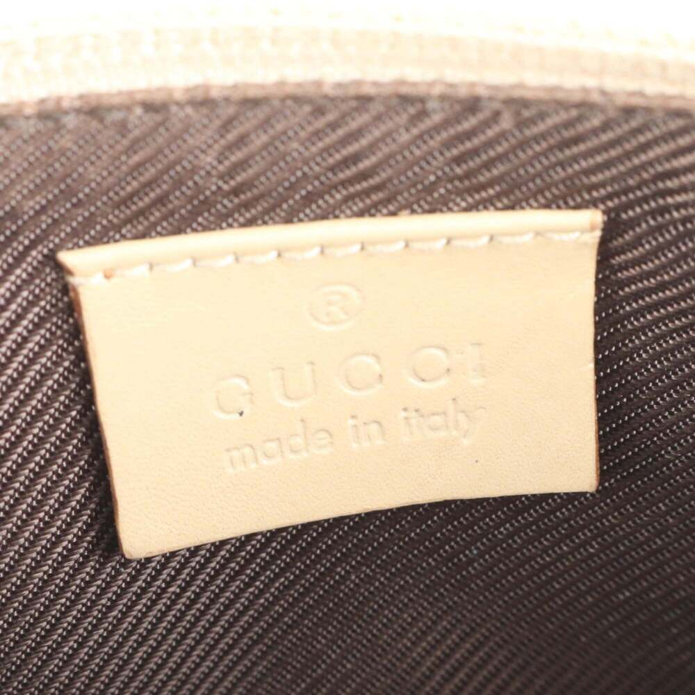 Gucci GG Canvas Beige 07198 Leather Shoulder Bag Handbag Pouch Women's - Picture 8 of 9